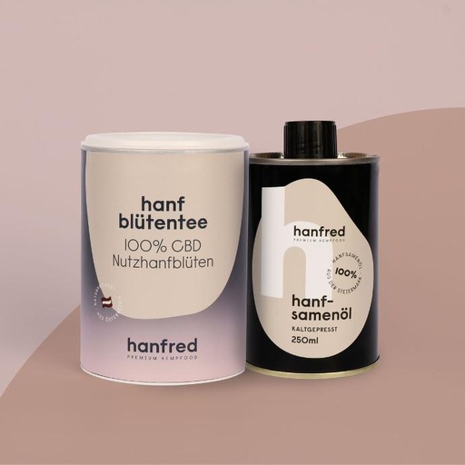 [mpk110] Geschenkpaket Human (Tee/Hanfsamenöl)