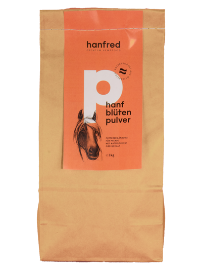 [hp110] Hanf Pulver Pferd 1kg