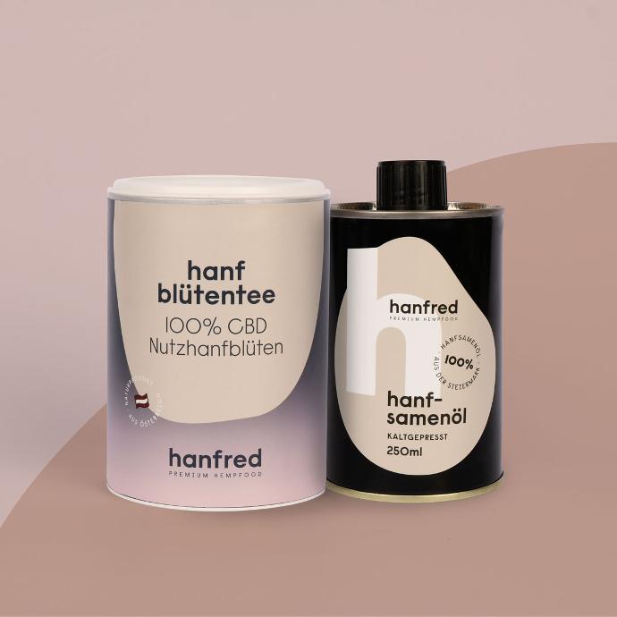 Geschenkpaket Human (Tee/Hanfsamenöl)