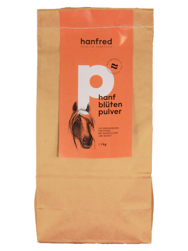 [hp110] Hanf Pulver Pferd 1kg